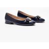 C.Paravano Flat Shoes for Women | Women’s Flats | Ballet Flats | Dress Shoes for Women (11,Leopard)(Navy)