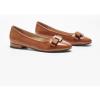 C.Paravano Flat Shoes for Women | Women’s Flats | Ballet Flats | Dress Shoes for Women (11,Leopard)(Orange Brown)