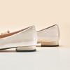 C.Paravano Flat Shoes for Women | Women’s Flats | Ballet Flats | Dress Shoes for Women (11,Leopard)(White)