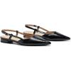 C.Paravano Slingback Flats | Pointed Toe Flats | Slingback Sandals | Women’s Slingback Dress Shoes | Adjustable Buckle Sandals(Size 8.5,Black)