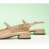 C.Paravano Slingback Flats | Slingback Sandals for Women | Sandals Flats | Adjustable Ankle Strap Shoes(Beige)