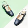 C.Paravano Slingback Flats | Slingback Sandals for Women | Sandals Flats | Adjustable Ankle Strap Shoes(Blue)