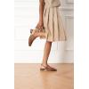 C.Paravano Slingback Flats | Slingback Sandals for Women | Sandals Flats | Adjustable Ankle Strap Shoes(Leopard-a)