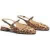 C.Paravano Slingback Flats | Slingback Sandals for Women | Sandals Flats | Adjustable Ankle Strap Shoes(Leopard-b)