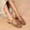 C.Paravano Slingback Flats | Slingback Sandals for Women | Sandals Flats | Adjustable Ankle Strap Shoes(Leopard-b)
