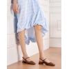 C.Paravano Slingback Flats | Slingback Sandals for Women | Sandals Flats | Adjustable Ankle Strap Shoes(New Brown)