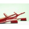 C.Paravano Slingback Flats | Slingback Sandals for Women | Sandals Flats | Adjustable Ankle Strap Shoes(New Red)