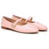 C.Paravano Women’s Mary Jane Shoes | Square Toe Ballet Flats | Ballerina Flats | Designer Shoes for Women(Pink-bt)