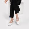 C.Paravano Women’s Mary Jane Shoes | Square Toe Ballet Flats | Ballerina Flats | Designer Shoes for Women(White-bt)