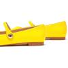 C.Paravano Women’s Mary Jane Shoes | Square Toe Ballet Flats | Ballerina Flats | Designer Shoes for Women(Yellow-bt)
