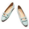C.Paravano Ballet Flats | Slip-on Shoes Women | Bowknot Round Toe Shoes | Womens Flats(Light Blue-b6)