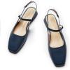 C.Paravano Slingback Flats | Slingback Sandals for Women | Sandals Flats | Adjustable Ankle Strap Shoes(Blue)
