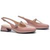 C.Paravano Women’s Slingback Pumps | Round Toe Shoes with Adjustable Ankle Strap | Low Heel Mary Jane Pumps | Slip On Dress Shoe(Size 7,Pink)