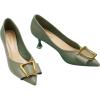 C.Paravano Pumps Shoes Women | Kitten Heels | Low Heel | Dress Shoes for Women | Pointed Toe Heels(Grey,Size 5.5)