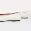 C.Paravano Genuine Leather Ballet Flats Shoes for Women | Ballerina Flats | | Round Toe Shoes | Dressy Shoes for Women(Ivory)