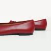C.Paravano Genuine Leather Ballet Flats Shoes for Women | Ballerina Flats | | Round Toe Shoes | Dressy Shoes for Women(Red)