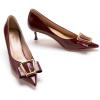 C.Paravano Pumps Shoes Women | Kitten Heels | Low Heel | Dress Shoes for Women | Pointed Toe Heels, Spring/Summer Events(Red,Size 9.5)