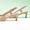 C.Paravano Slingback Flats | Pointed Toe Flats | Slingback Sandals | Women’s Slingback Dress Shoes | Adjustable Buckle Sandals(Beige)