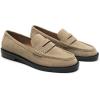 C.Paravano Genuine Leather Penny Loafers | Loafers for Women | Casual Slip On | Walking Flats Classic Driving Moccasins(Sand)