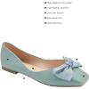 C.PARAVANO Women’s Flats I Square Toe Shoes for Women I Blue Flat Shoes I Womens Leather Shoes I Flat Shoes Women (Size 39,Blue)
