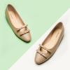 C.Paravano Ballet Flats | Slip-on Shoes Women | Bowknot Round Toe Shoes | Womens Flats(Camel-b6)