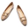 C.Paravano Ballet Flats | Slip-on Shoes Women | Bowknot Round Toe Shoes | Womens Flats(Camel-b6)