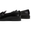 C.Paravano Genuine Leather Penny Loafers | Loafers for Women | Casual Slip On | Walking Flats Classic Driving Moccasins(Black,9.5)