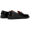 C.Paravano Genuine Leather Penny Loafers | Loafers for Women | Casual Slip On | Walking Flats Classic Driving Moccasins(Black,9.5)