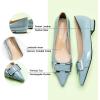 C.Paravano Flats for Women | Pointed Toe Flats | Ballet Flats | Women Dressy Shoes Comfortable(Blue)