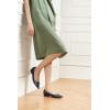 C.Paravano Flats for Women | Pointed Toe Flats | Ballet Flats | Women Dressy Shoes Comfortable(Navy-t)