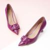 C.Paravano Womens Designer Pumps | Kitten Heels for Women | Low Heel Pumps | Heels for Women | Women Shoes Dressy(Heels Purple)