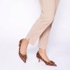 C.Paravano Womens Designer Pumps | Kitten Heels for Women | Low Heel Pumps | Heels for Women | Women Shoes Dressy(Leopard)