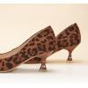 C.Paravano Womens Designer Pumps | Kitten Heels for Women | Low Heel Pumps | Heels for Women | Women Shoes Dressy(Leopard)