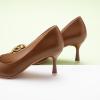 C.Paravano Women’s Pumps | Women Heels Closed Toe | Pumps Shoes Women | Chic Pointed Toe Design | Comfort Heels(Brown E2 New)
