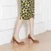 C.Paravano Women’s Pumps | Women Heels Closed Toe | Pumps Shoes Women | Chic Pointed Toe Design | Comfort Heels(Brown E2 New)