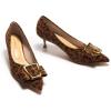 C.Paravano Pumps Shoes Women | Kitten Heels | Low Heel | Dress Shoes for Women | Pointed Toe Heels, Spring/Summer Events（Leopard，11.5）