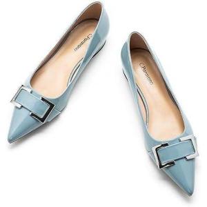 C.Paravano Flats for Women | Pointed Toe Flats | Ballet Flats | Women Dressy Shoes Comfortable(Blue)