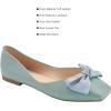 C.Paravano Flats for Women | Square Toe Shoes | Ballet Flats | Dressy Women Shoes(Blue Od)