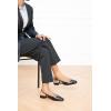 C.Paravano Slingback Flats | Women’s Slingback Shoes | Low Heels | Square Toe Flat | Sandals Women | Block Heel Slingback Sandals(Black)