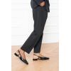 C.Paravano Slingback Flats | Women’s Slingback Shoes | Low Heels | Square Toe Flat | Sandals Women | Block Heel Slingback Sandals(Black)