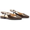 C.Paravano Slingback Flats | Women’s Slingback Shoes | Low Heels | Square Toe Flat | Sandals Women | Block Heel Slingback Sandals(Coffee)