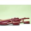 C.Paravano Slingback Flats | Women’s Slingback Shoes | Low Heels | Square Toe Flat | Sandals Women | Block Heel Slingback Sandals(Red)