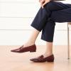 C.Paravano Women’s Loafer Flat | Loafers for Women | Slip-on Flats Shoes | Business Casual Shoe | Slip-on Penny Loafers for Women(L1-red)