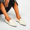 C.Paravano Women’s Loafer Flat | Loafers for Women | Slip-on Flats Shoes | Business Casual Shoe | Slip-on Penny Loafers for Women(L1-white)