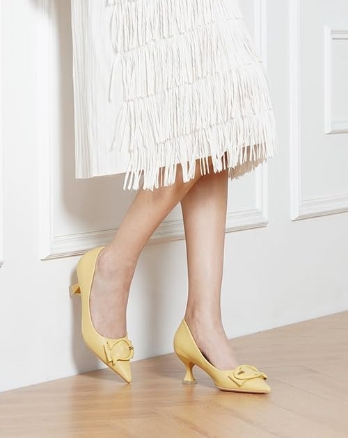 image:imageCParavano Womens Kitten Heels for Women Pointed Toe Low Heel Pumps Designer Pumps Heels for Women Shoes DressyCamel