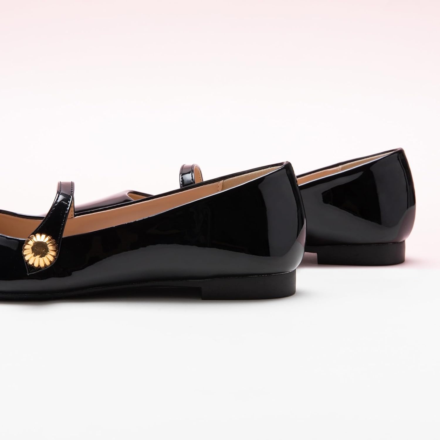 image:imageCParavano Womens Mary Jane Flats Comfortable Square Toe Ballet Flats Mary Jane Shoes with Strap Casual Dressy Flat Black Shoes for Work Party or Date Nights Size 95Black