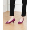 C.Paravano Womens Kitten Heels for Women Pointed Toe Low Heel Pumps Designer Pumps Heels for Women Shoes Dressy(Heels Purple)