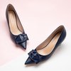 C.Paravano Womens Kitten Heels for Women Pointed Toe Low Heel Pumps Designer Pumps Heels for Women Shoes Dressy(Navy)